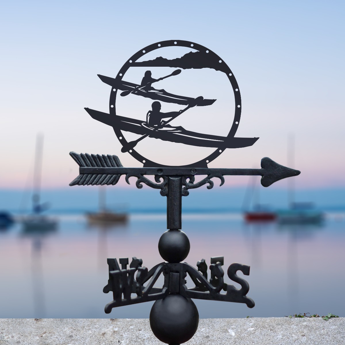 The Forge Kayak Iron Weathervane