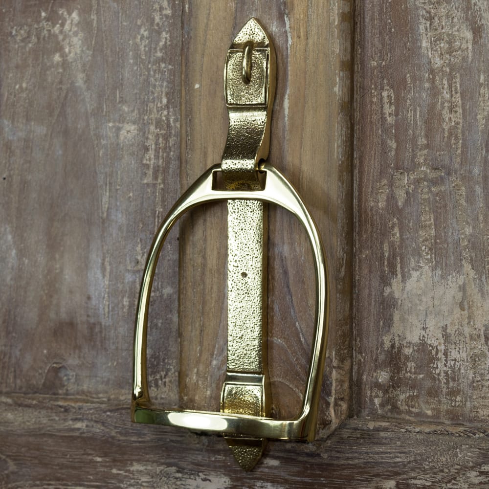 Horse Saddle Stirrup Door Knocker In…