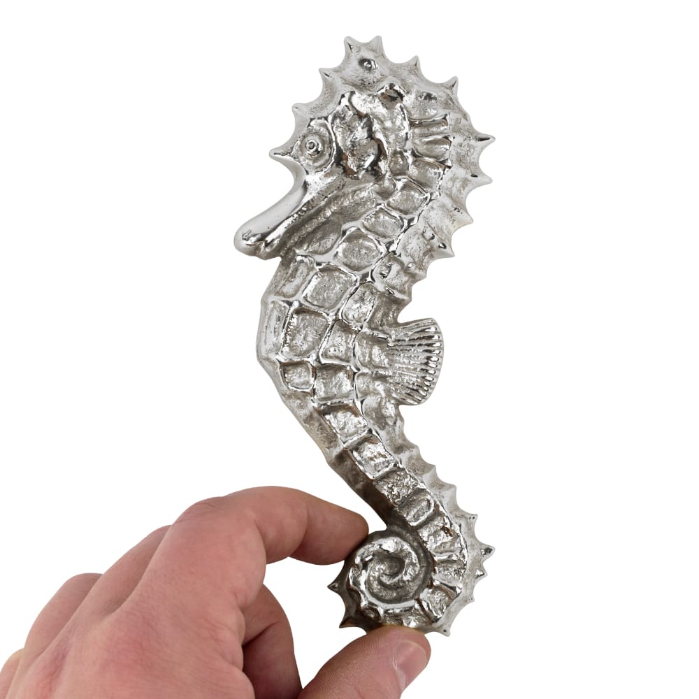 Seahorse Door Knocker - Bright Chrome Finish