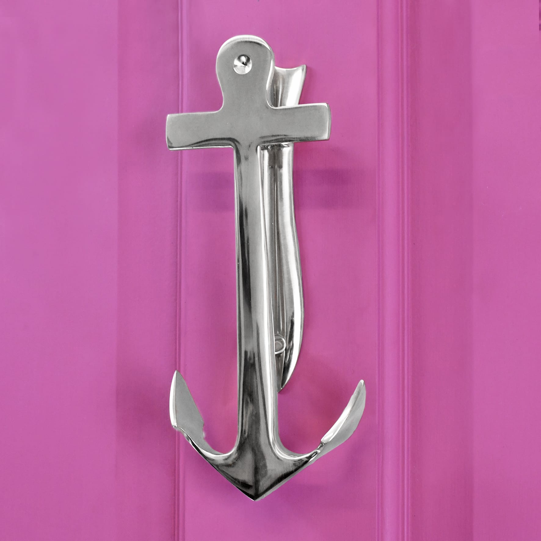 Anchor Door Knocker - Bright Chrome