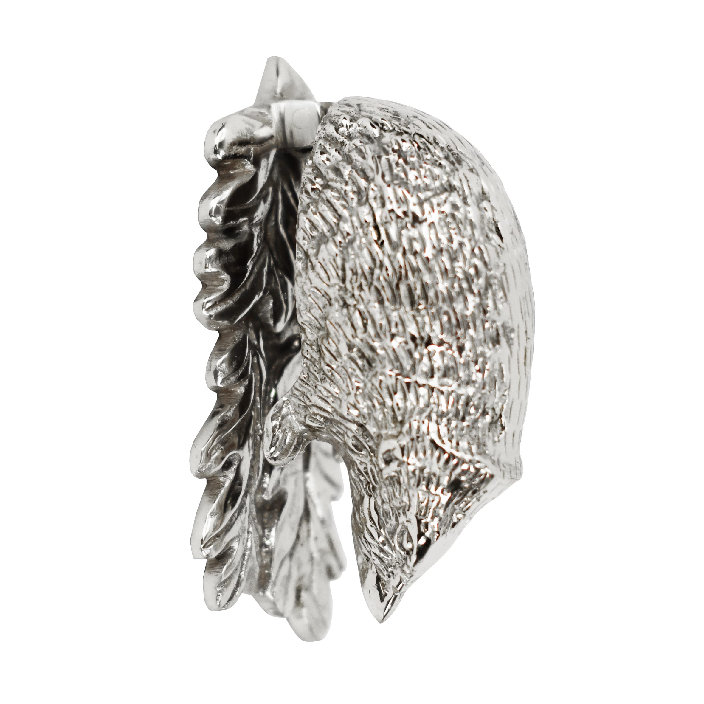 Hedgehog Door Knocker - Bright Chrome