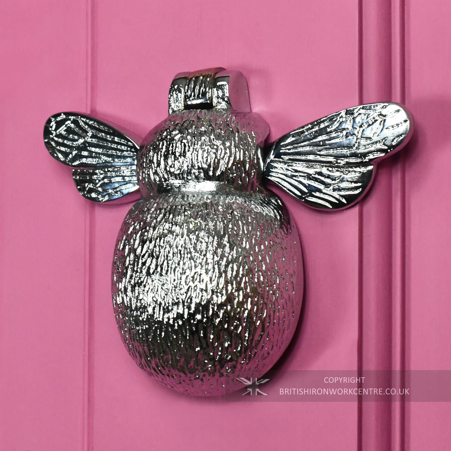 Bumblebee Door Knocker - Bright Chrome