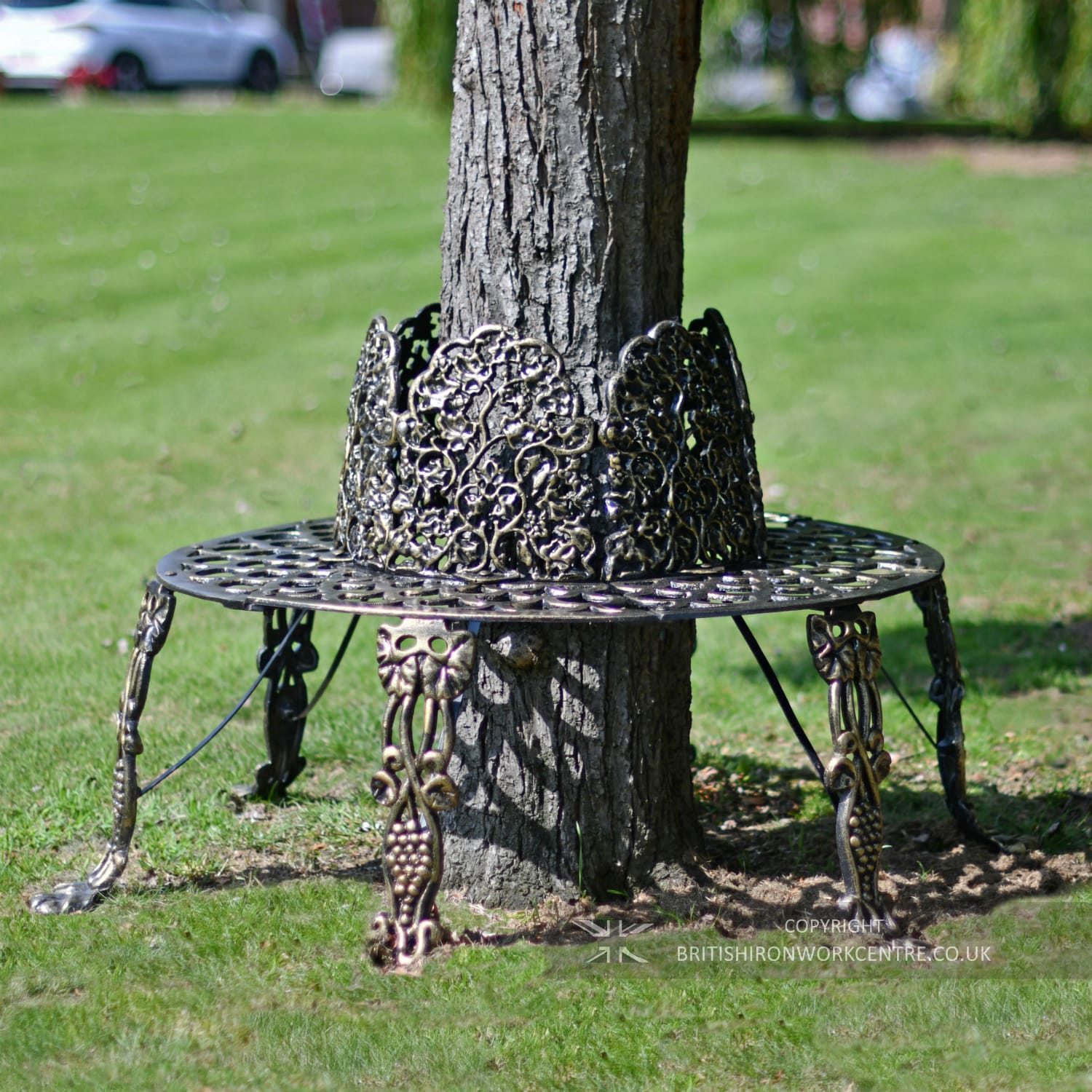 Ornate "Beaux" Tree Seat In Brushed …