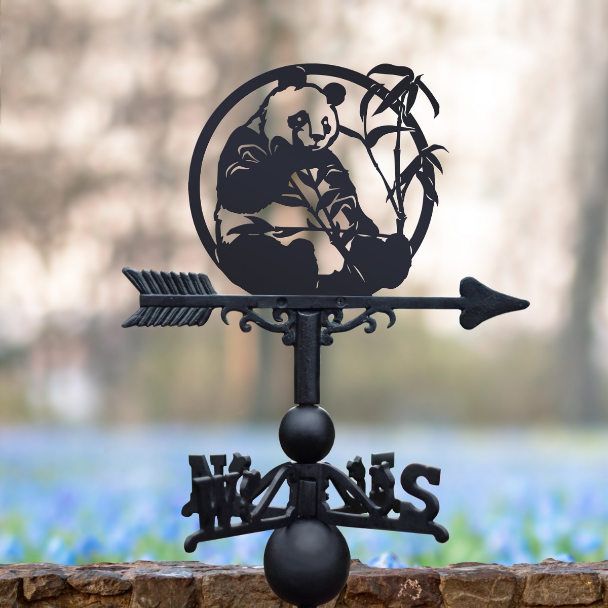 The Forge Panda Iron Weathervane