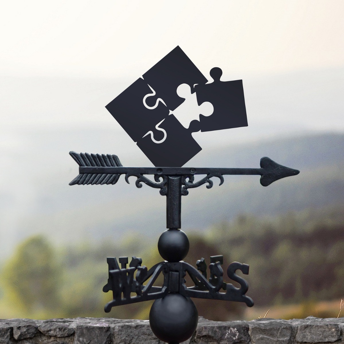 The Forge Jigsaw Iron Weathervane