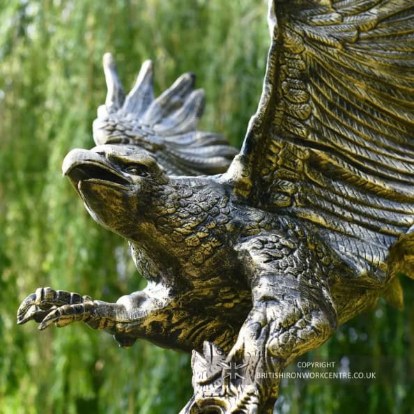 Cast Aluminium Eagle Garden Sculpture