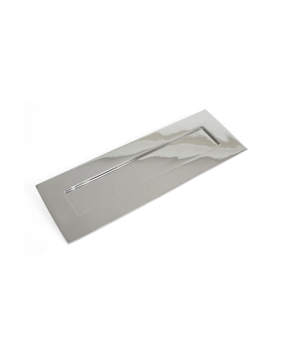Bright Chrome 'Coventry' Letter Plate - 30cm