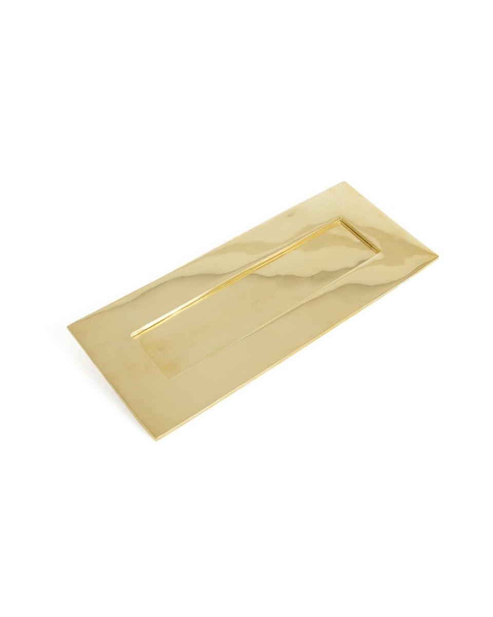 Polished Brass 'Coventry' Letter Plate - 30cm
