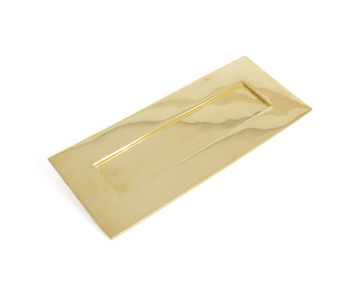 Polished Brass 'Coventry' Letter Plate - 25cm