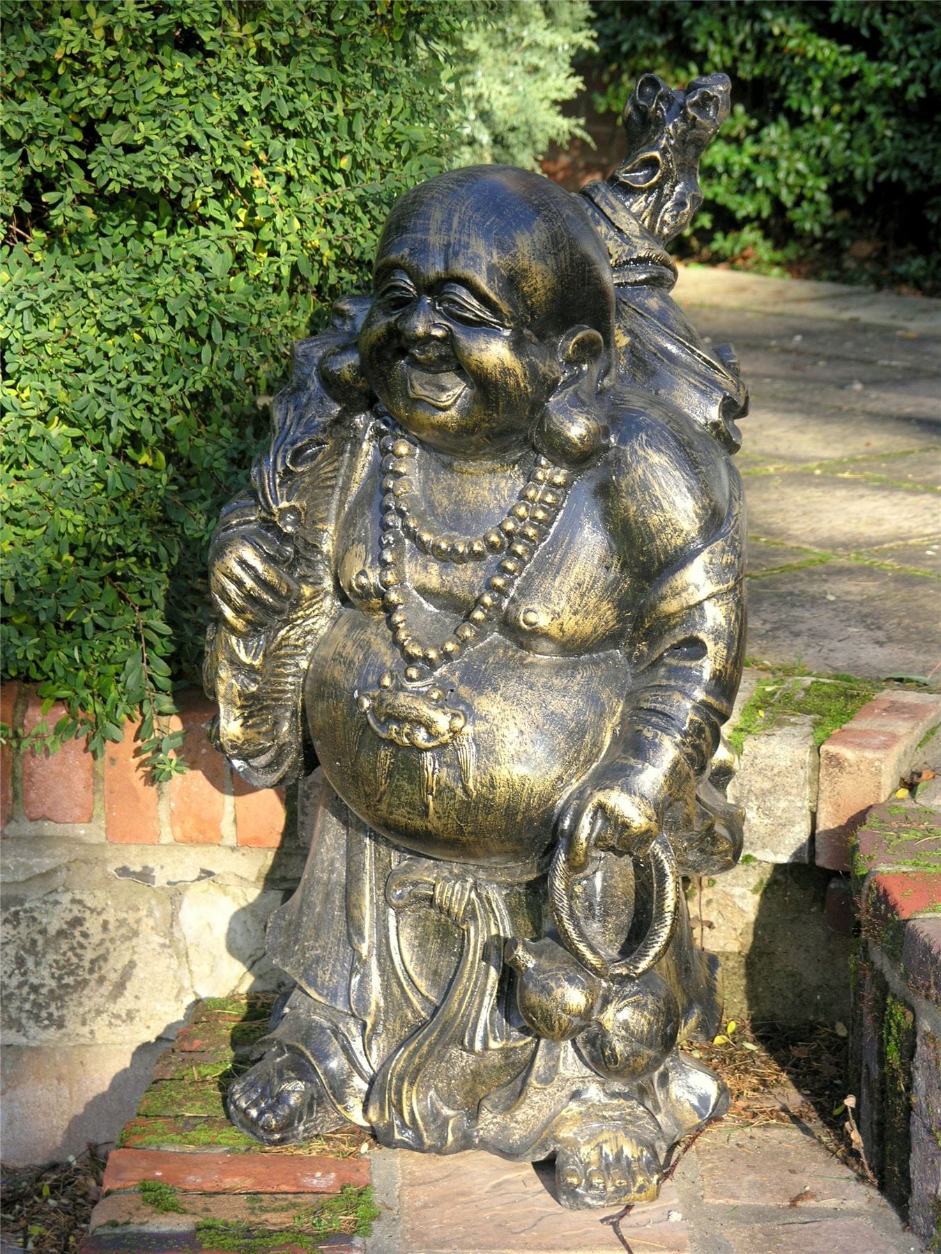 Cast Aluminium Happy Buddha Garden S…
