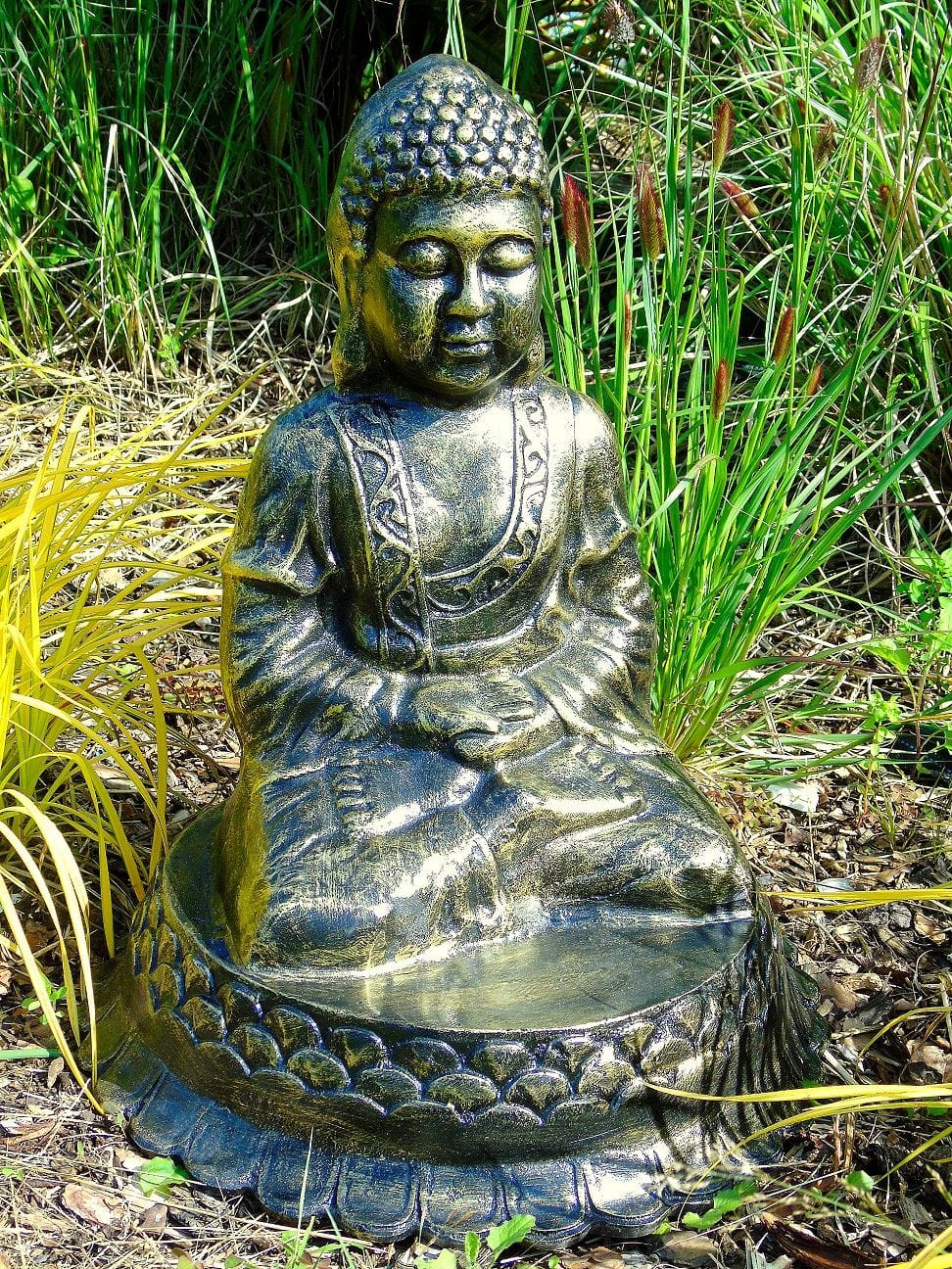 Cast Aluminium Hindu Buddha Garden S…