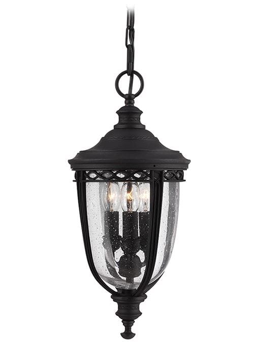 Letchworth Standard Hanging Chain Lantern in Black