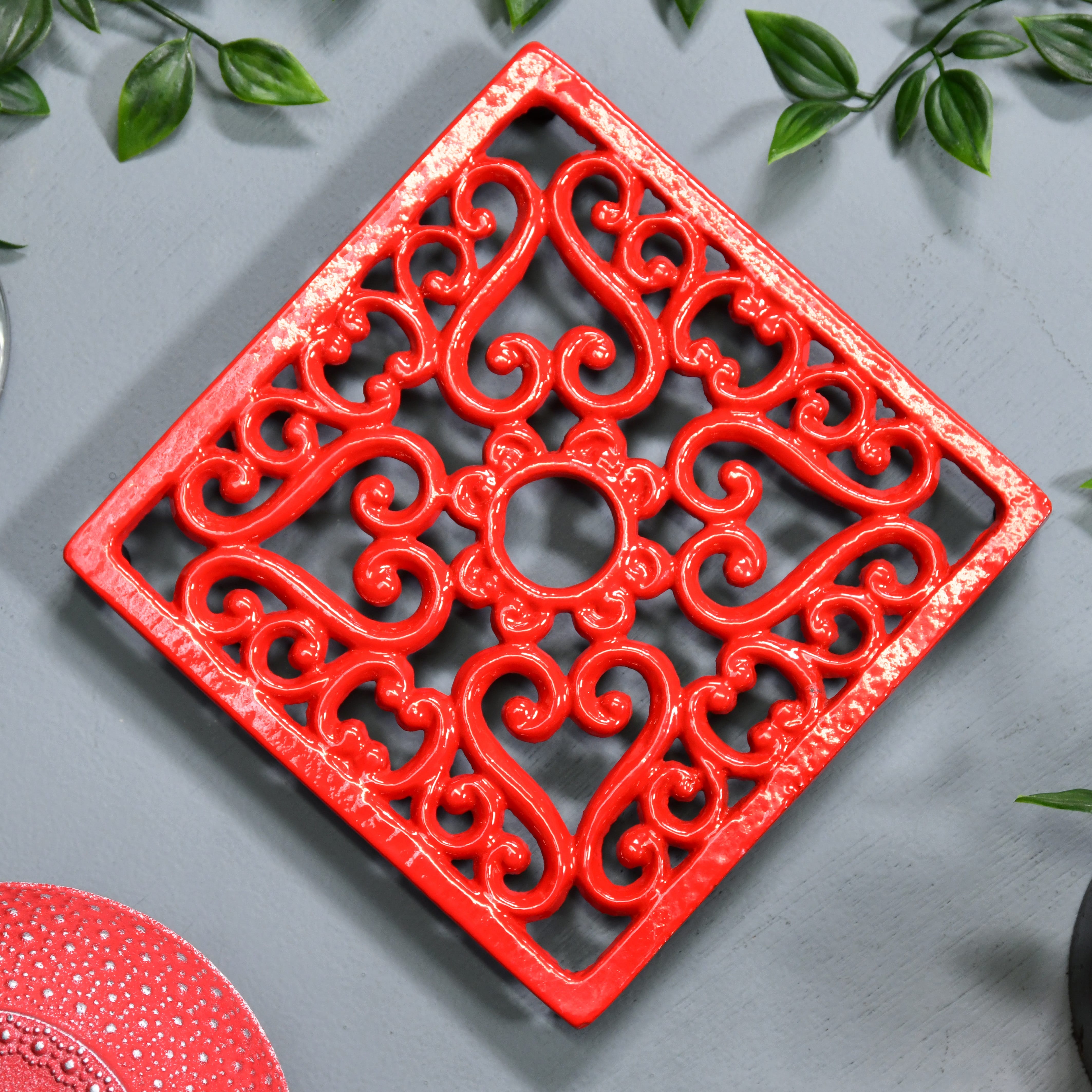 Heavy Duty Cast Iron Square Trivet