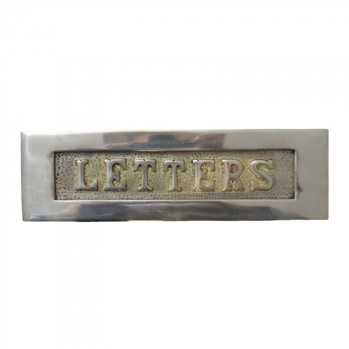 Traditional Solid Brass Letter Plate