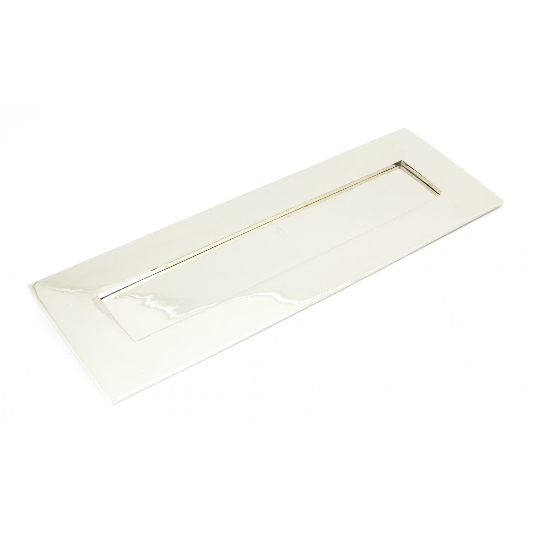 Polished Nickel 'Coventry' Letter Plate - 30cm