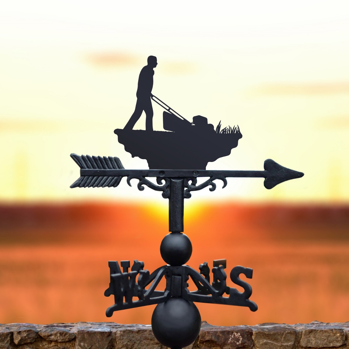The Forge Lawn Mower Iron Weathervane