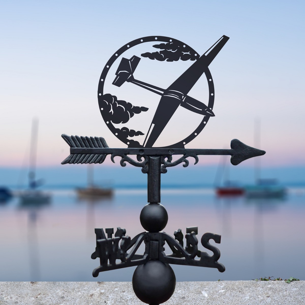 The Forge Glider Iron Weathervane