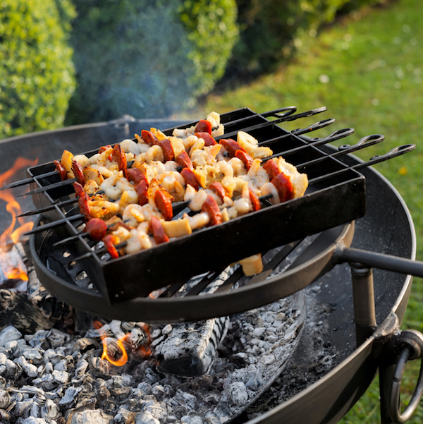 Traditional Kebab Rack for Fire Pits