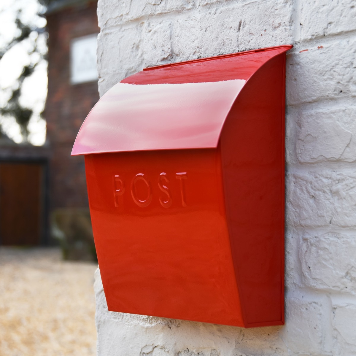 London Classic Post Box In Red With Lock