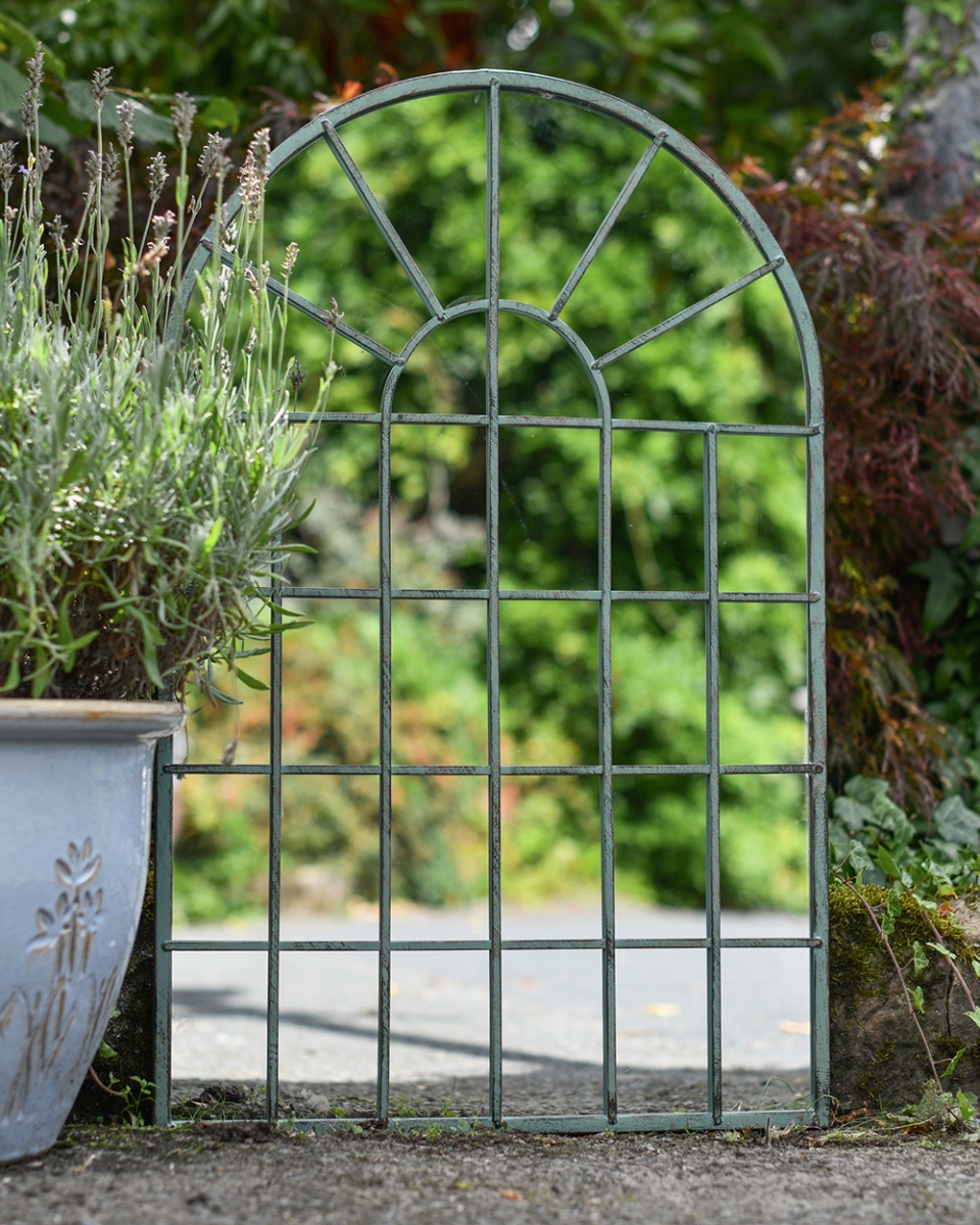 'Pensar' Rustic Large Arched Wall Mirror