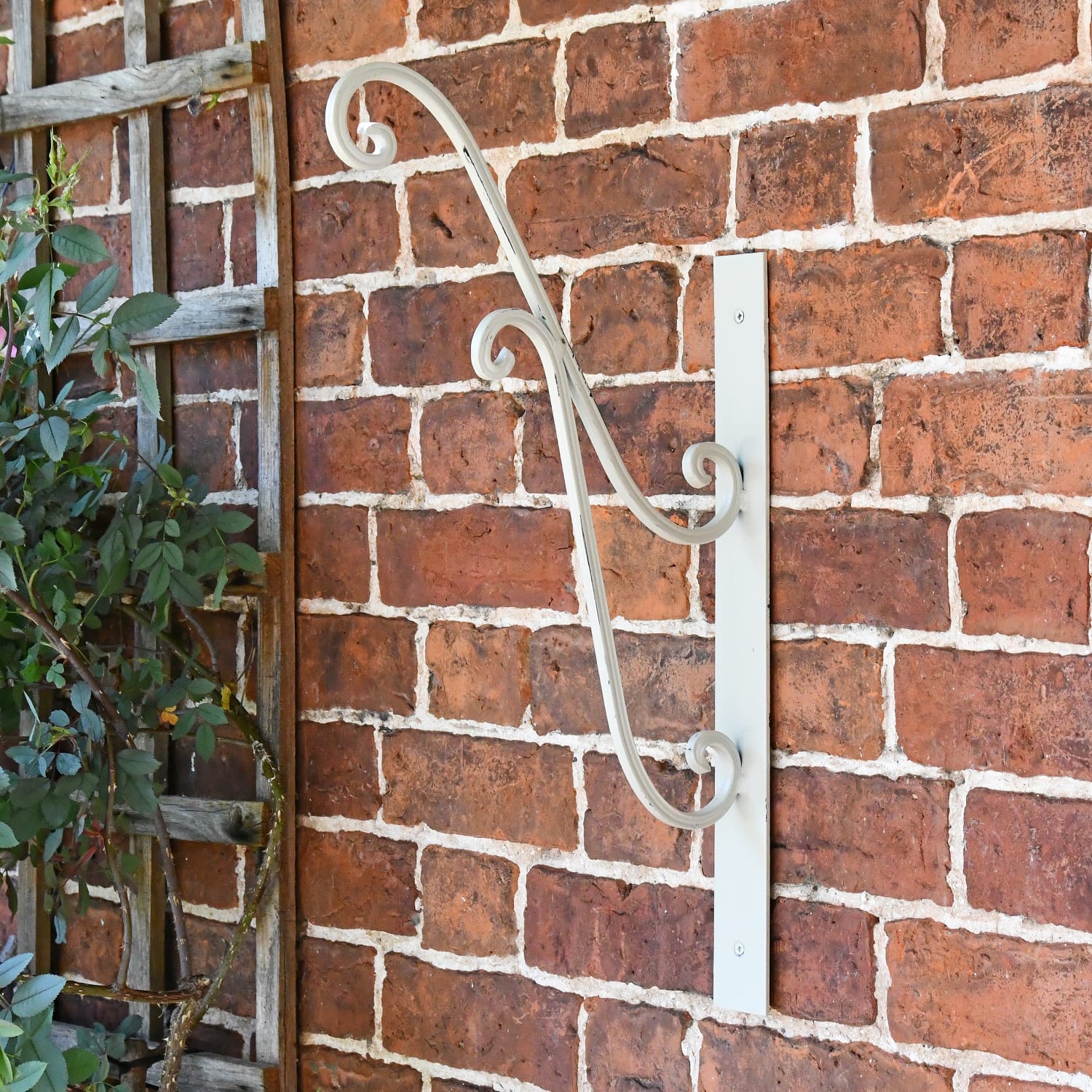 Ornate Cream Hanging Basket Bracket