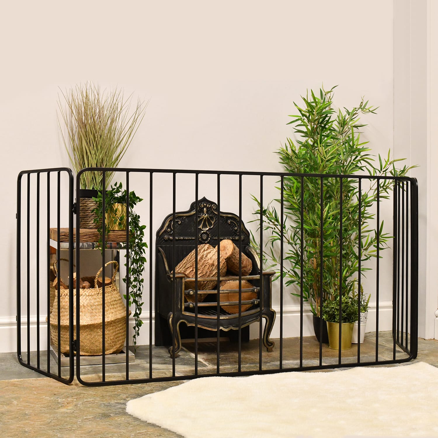 Classic Black Nursery Fire Guard
