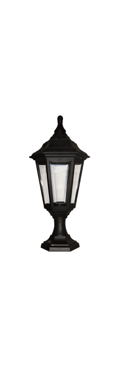 "Hornchurch" Traditional Black Pedestal Lantern