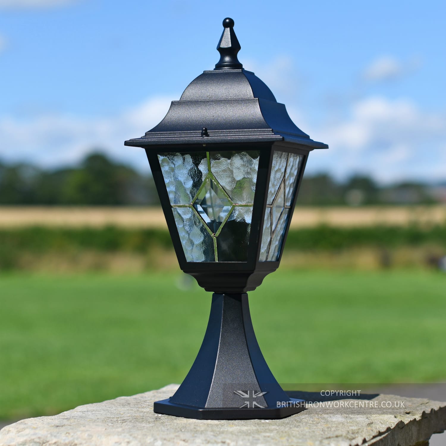 "Sherwood" Black Pedestal Light