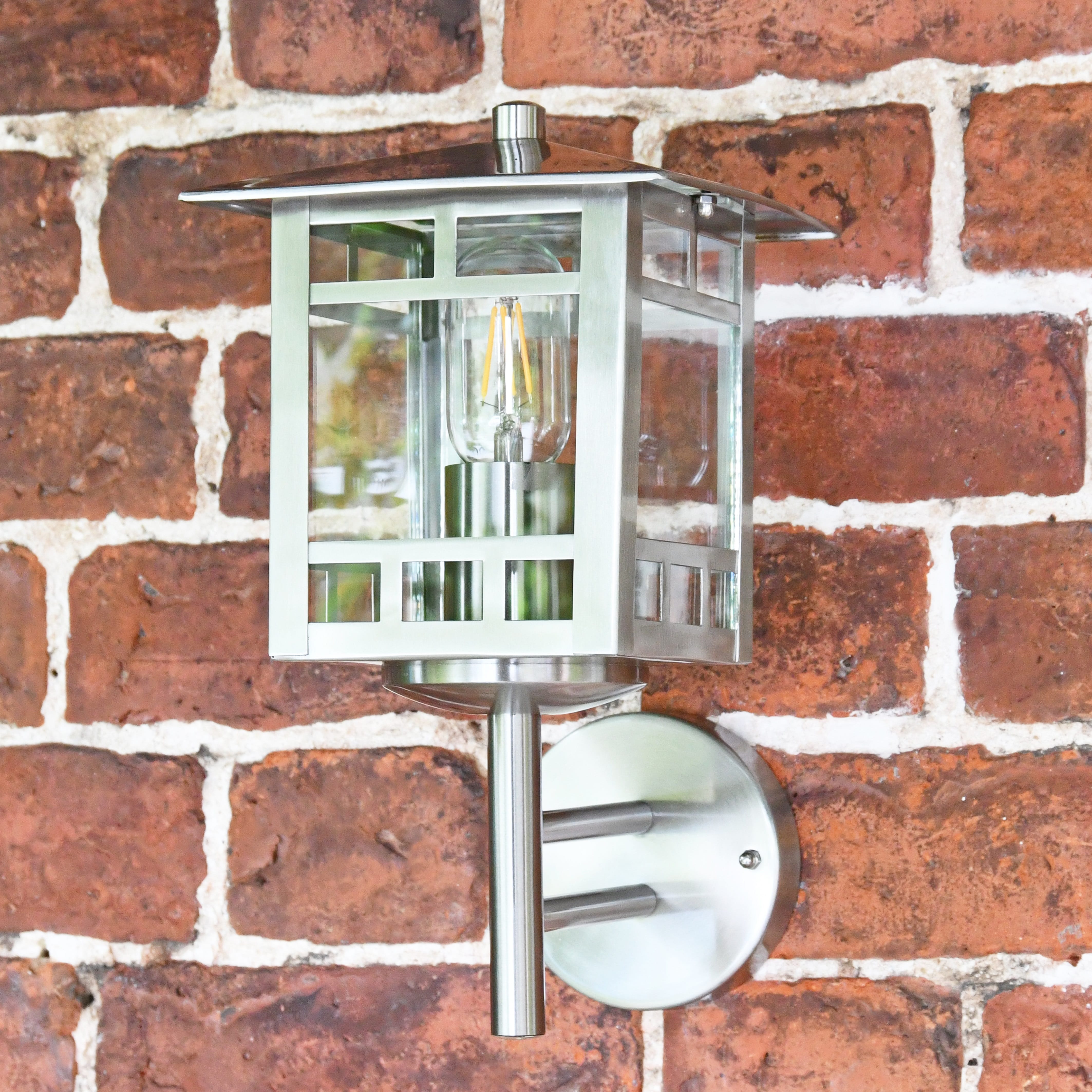 "Hamburg" Stainless Steel Wall Lantern