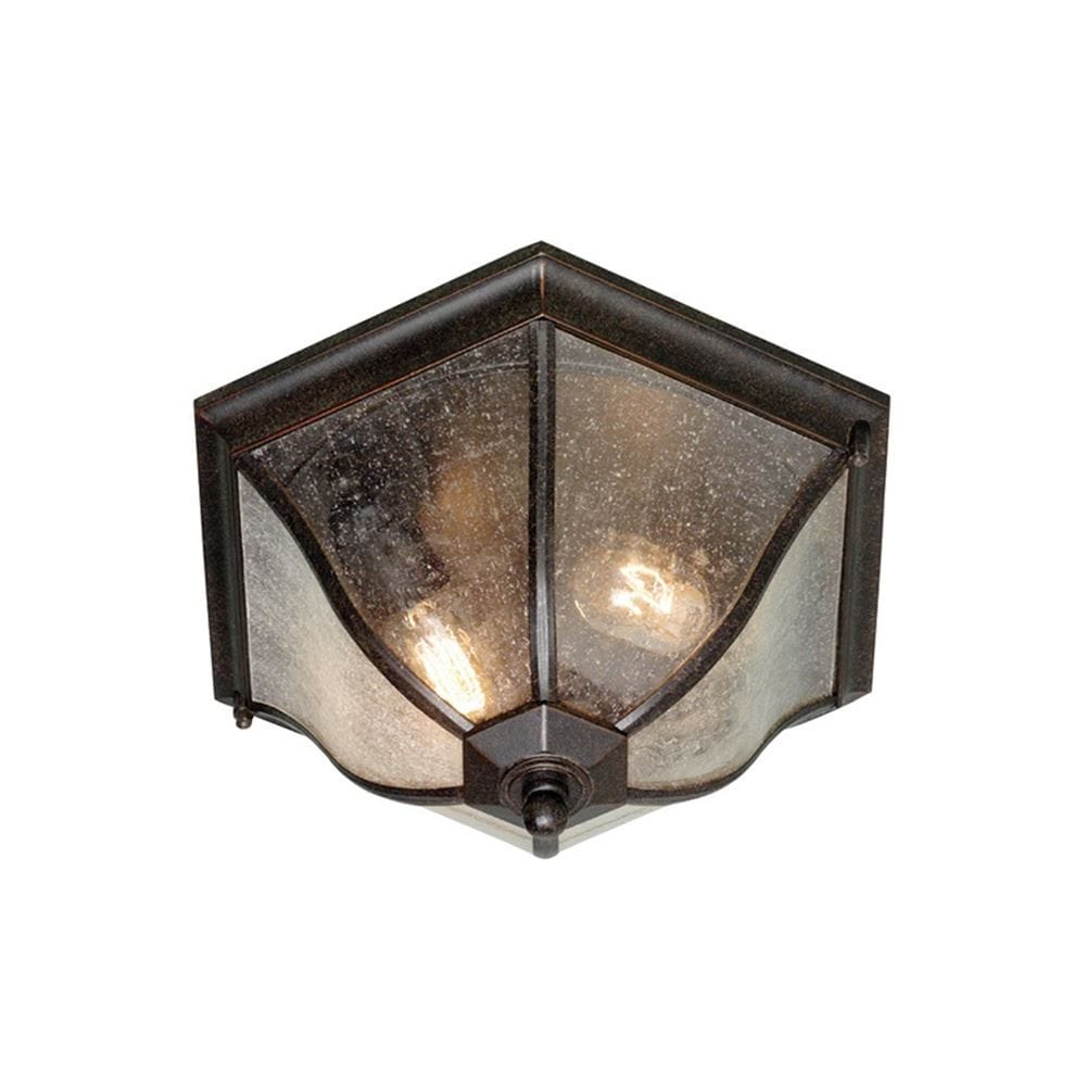 'Vermont' Bronze Finish Flush Ceiling Light