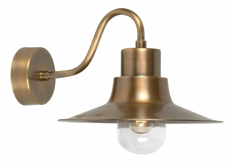 Aged Brass 'Shetland' Wall Lantern