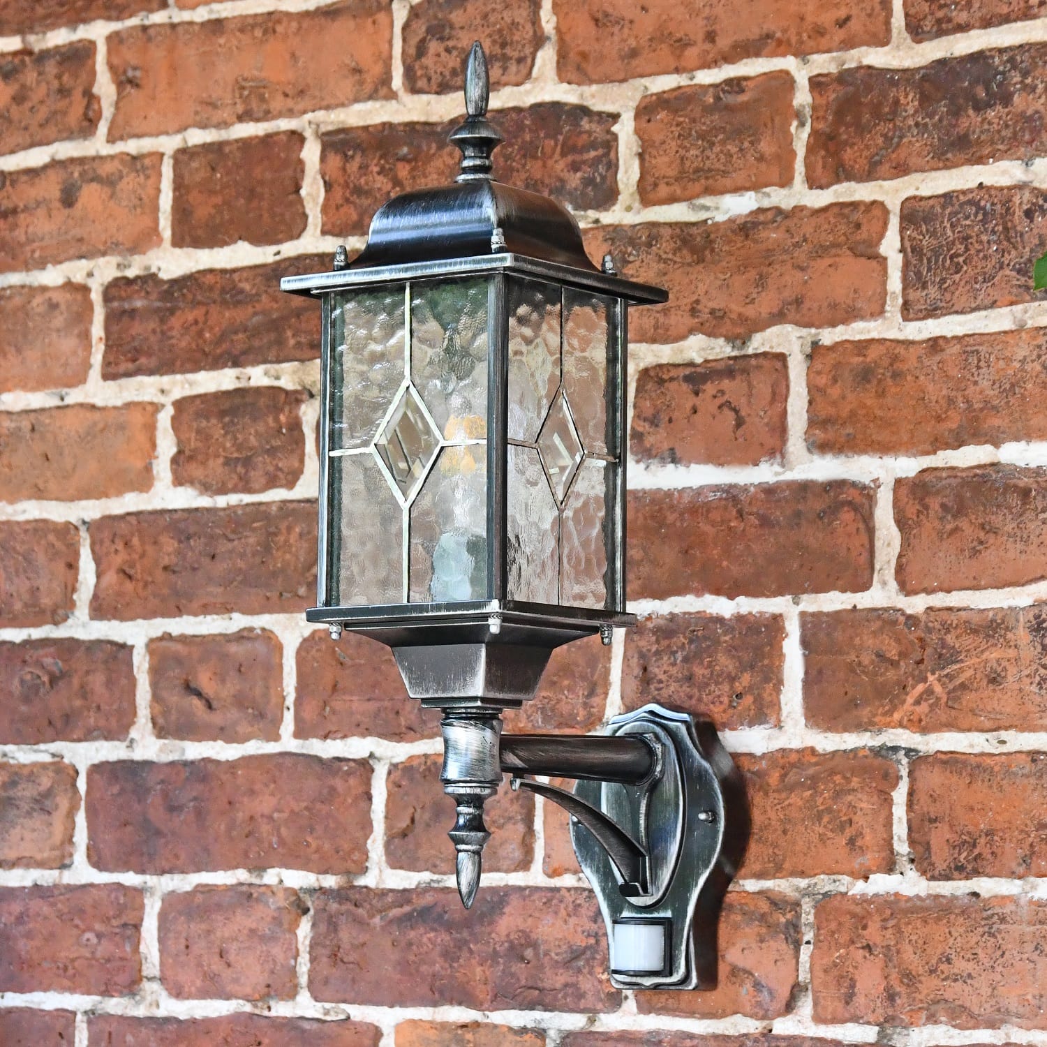 Charleston Court Bottom Fix Wall Light with PIR Sensor