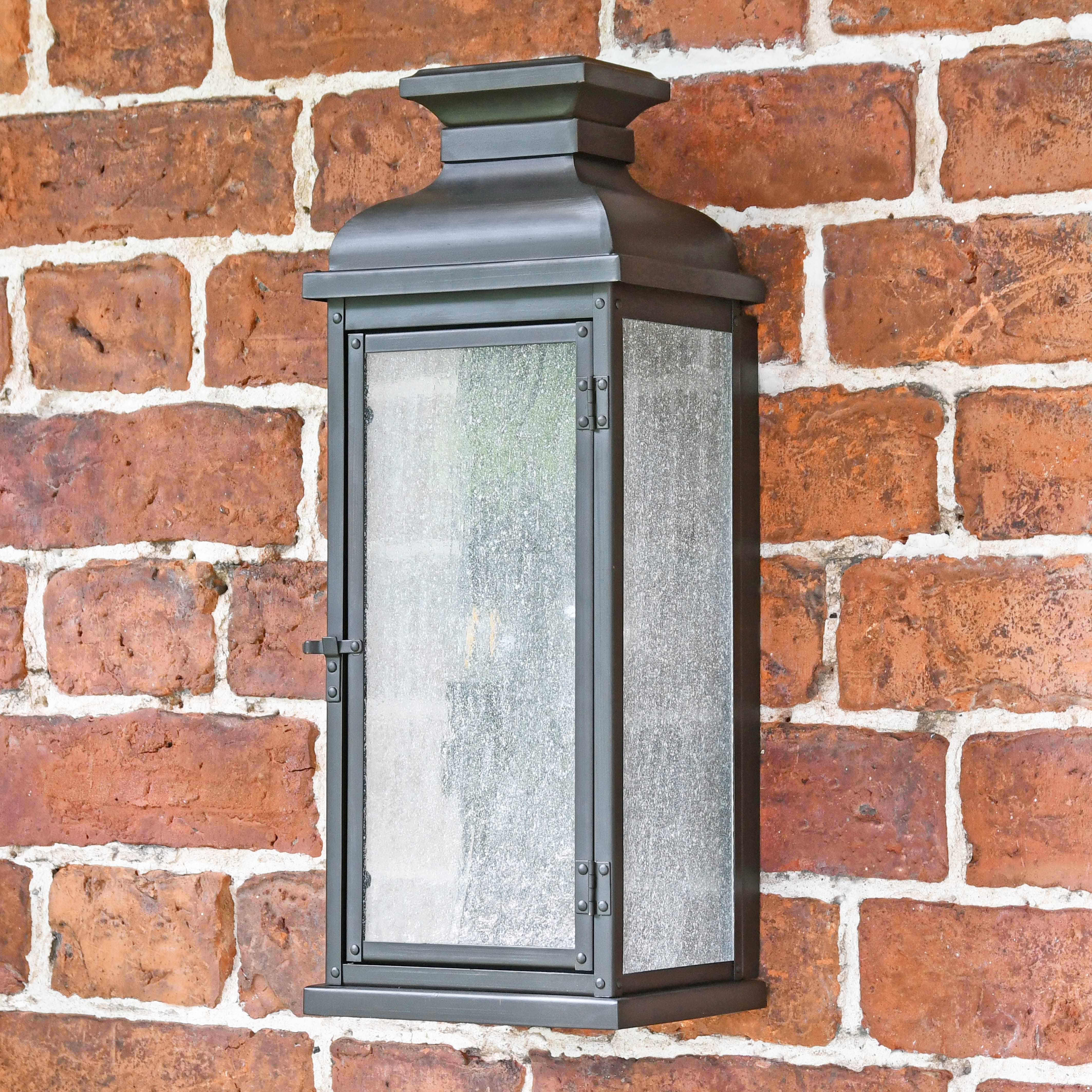 Aged Copper 'Witney' Flush Wall Lantern - Large