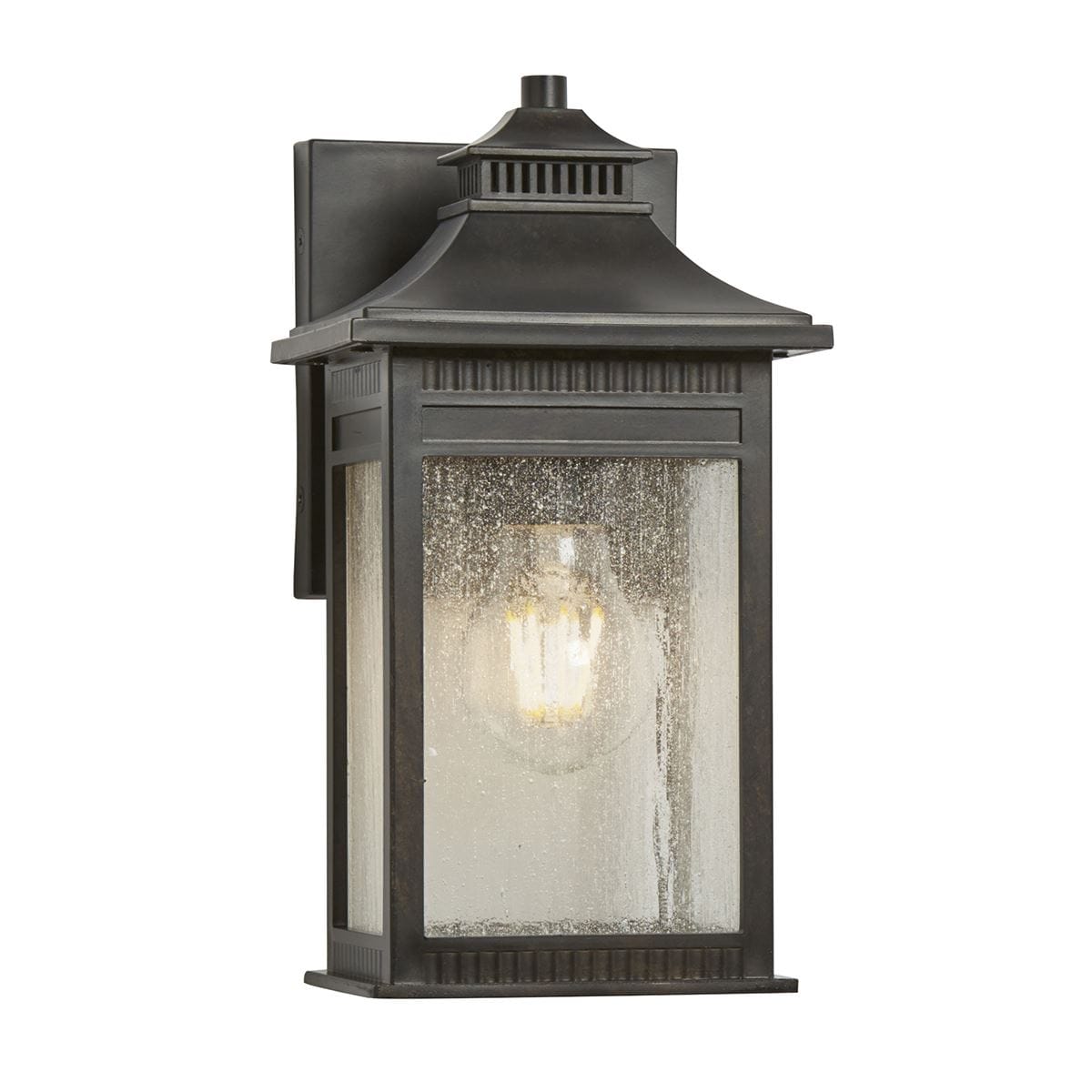 Standard "Andover" Bronze Flush Wall Lantern