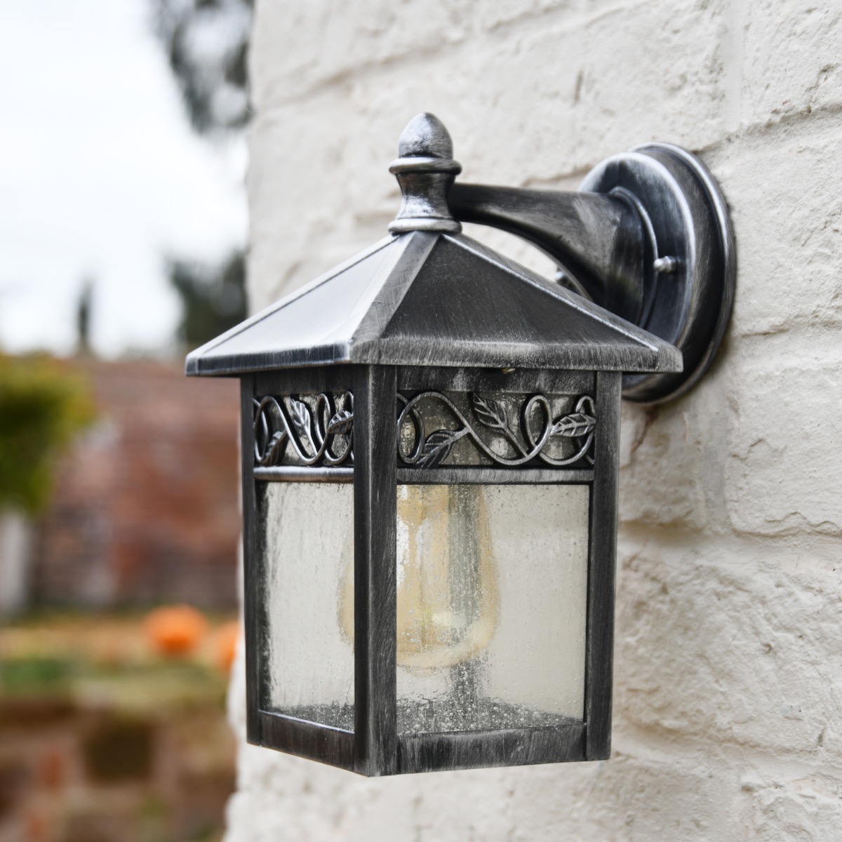 Winfell Silver Wall Lantern