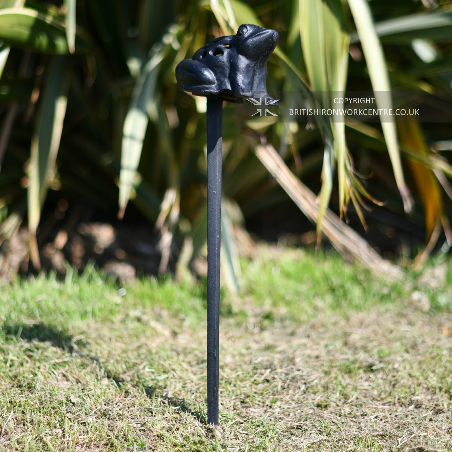 Black Cast Iron Frog Tea Light Holder