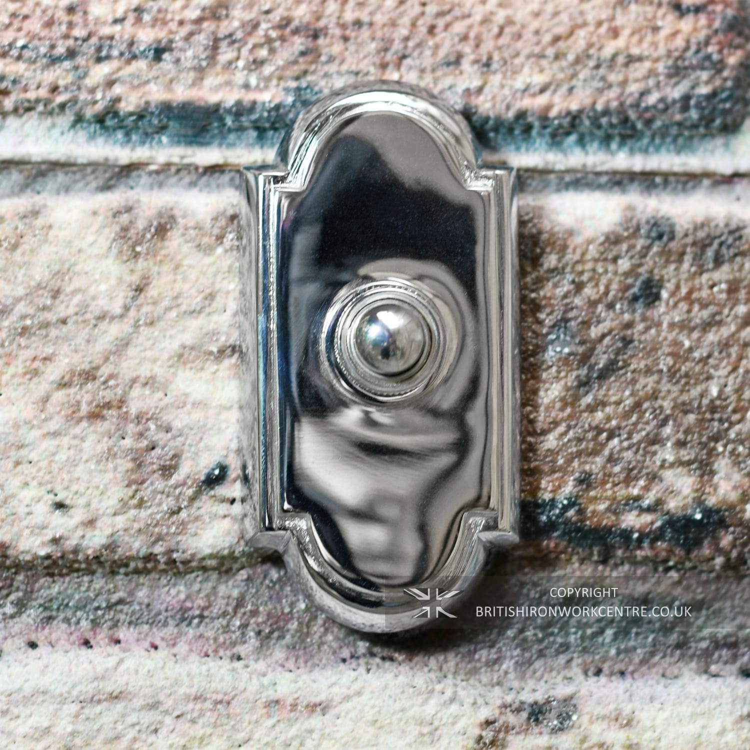 "Osborne House" Bright Chrome Bell Push