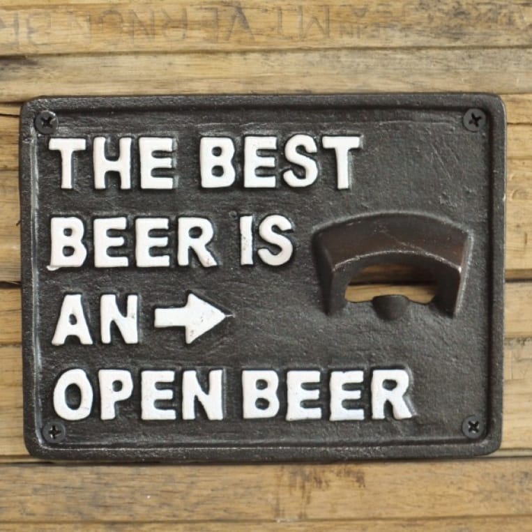 Cast Iron "Best Beer" Bottle Opener