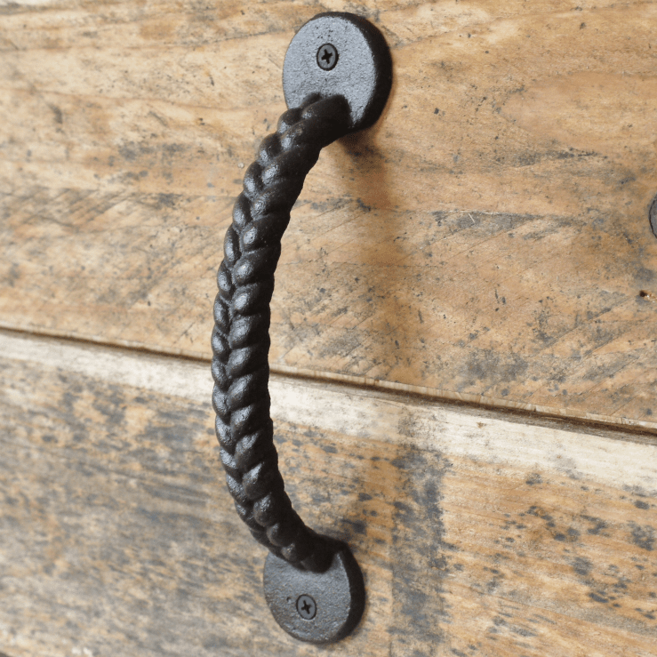 Cast Iron Rope Effect Cabinet Handle