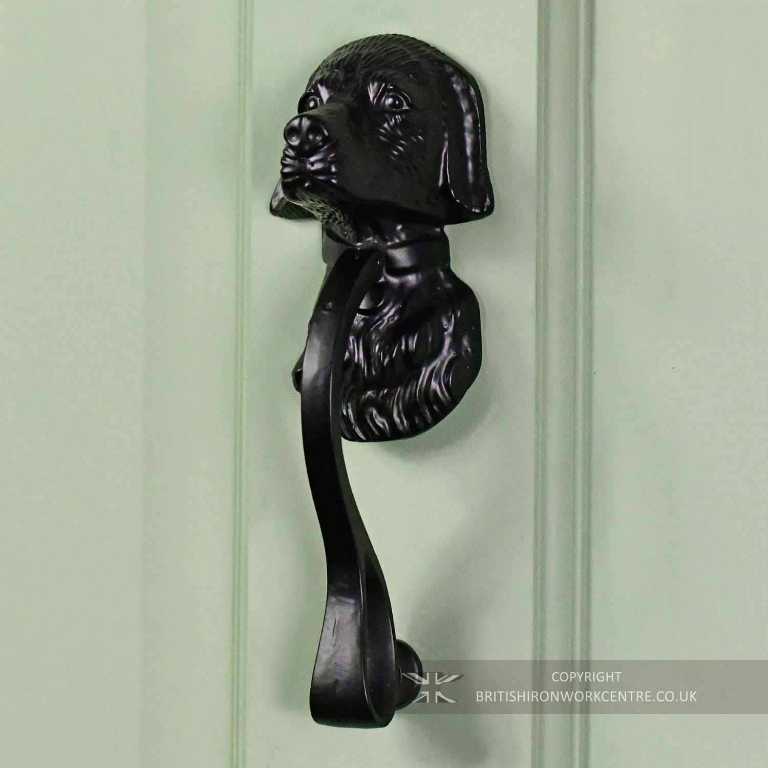 Black Iron Effect Classic Dog Door Knocker