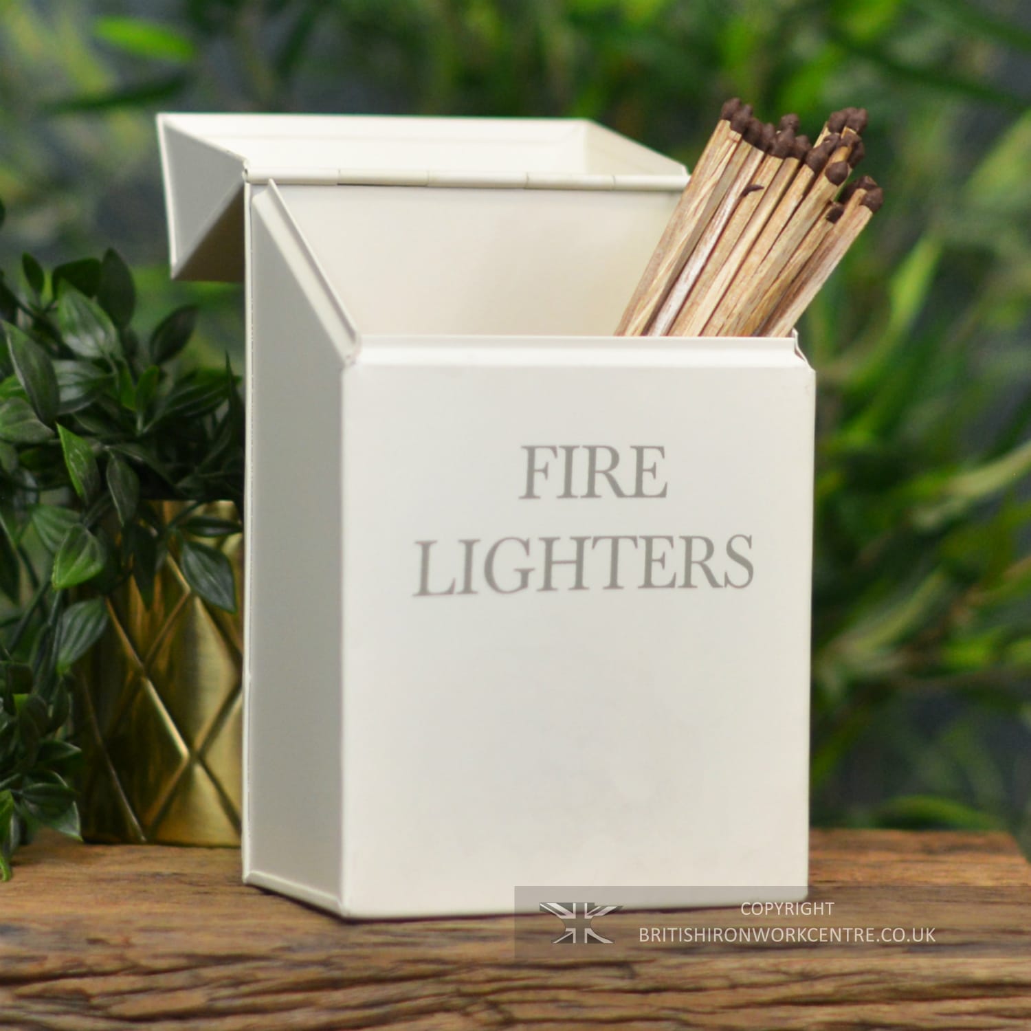 Cream Finish Fire Lighters or Match Box