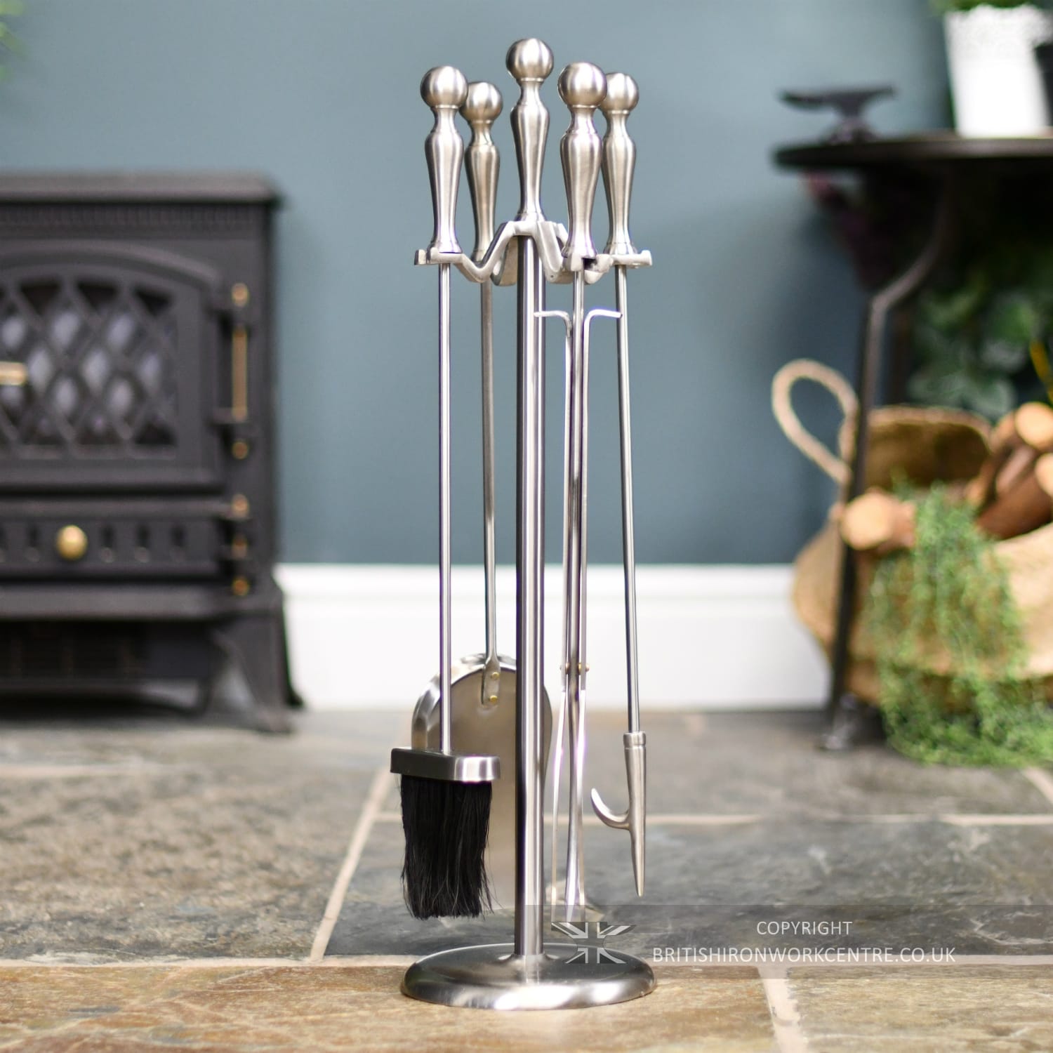 Classic Brushed Pewter Companion Set…