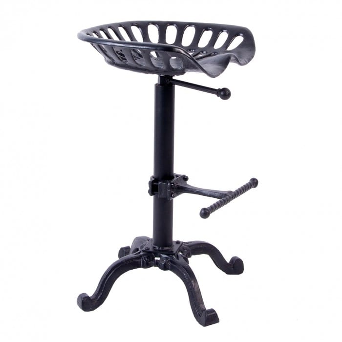 "Old McDonald" Black Cast Iron Complete Tractor Seat - Deluxe