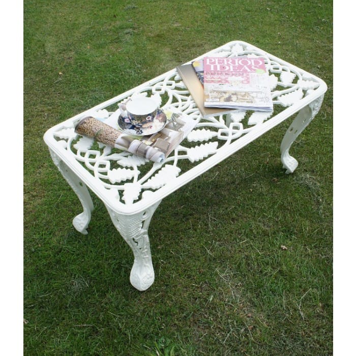 Ornate Cast Aluminium Garden Coffee Table