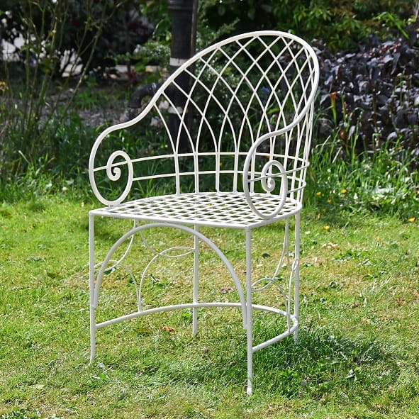 Wrought Iron 'The Clarissa' Garden Armchair
