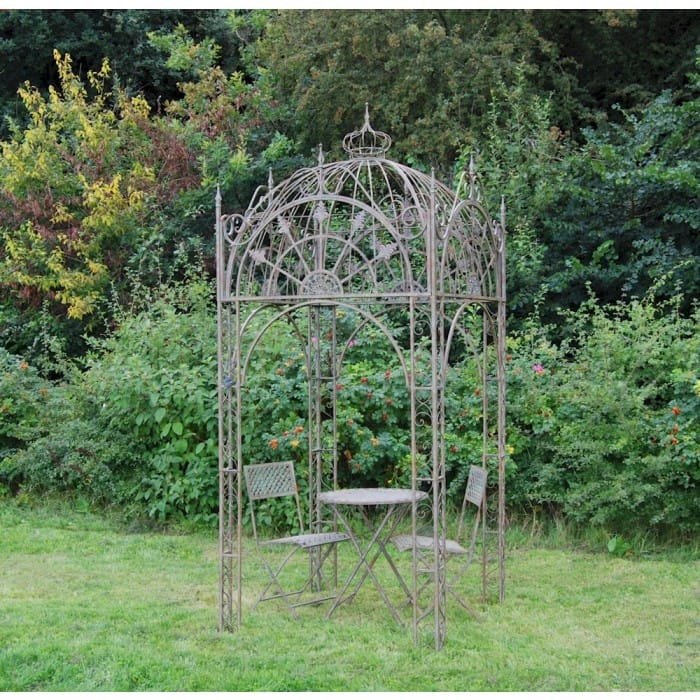 Ornate Rustic Brown Garden Gazebo