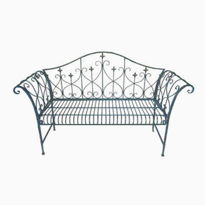 Pale Verdigris Green Period Garden Bench