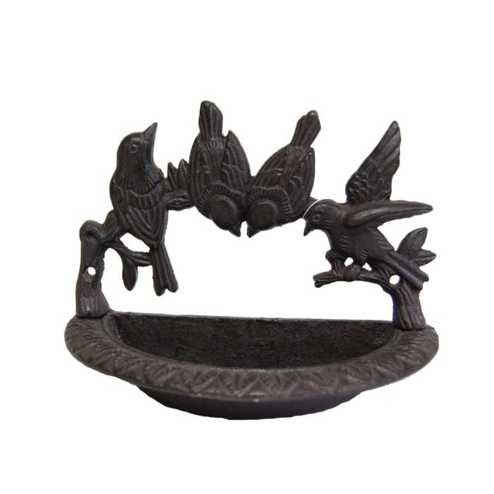 Natural Cast Iron Wall Mounted Bird …
