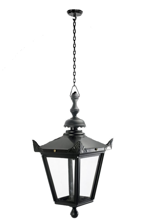 Black Victorian Chain Hanging Lantern