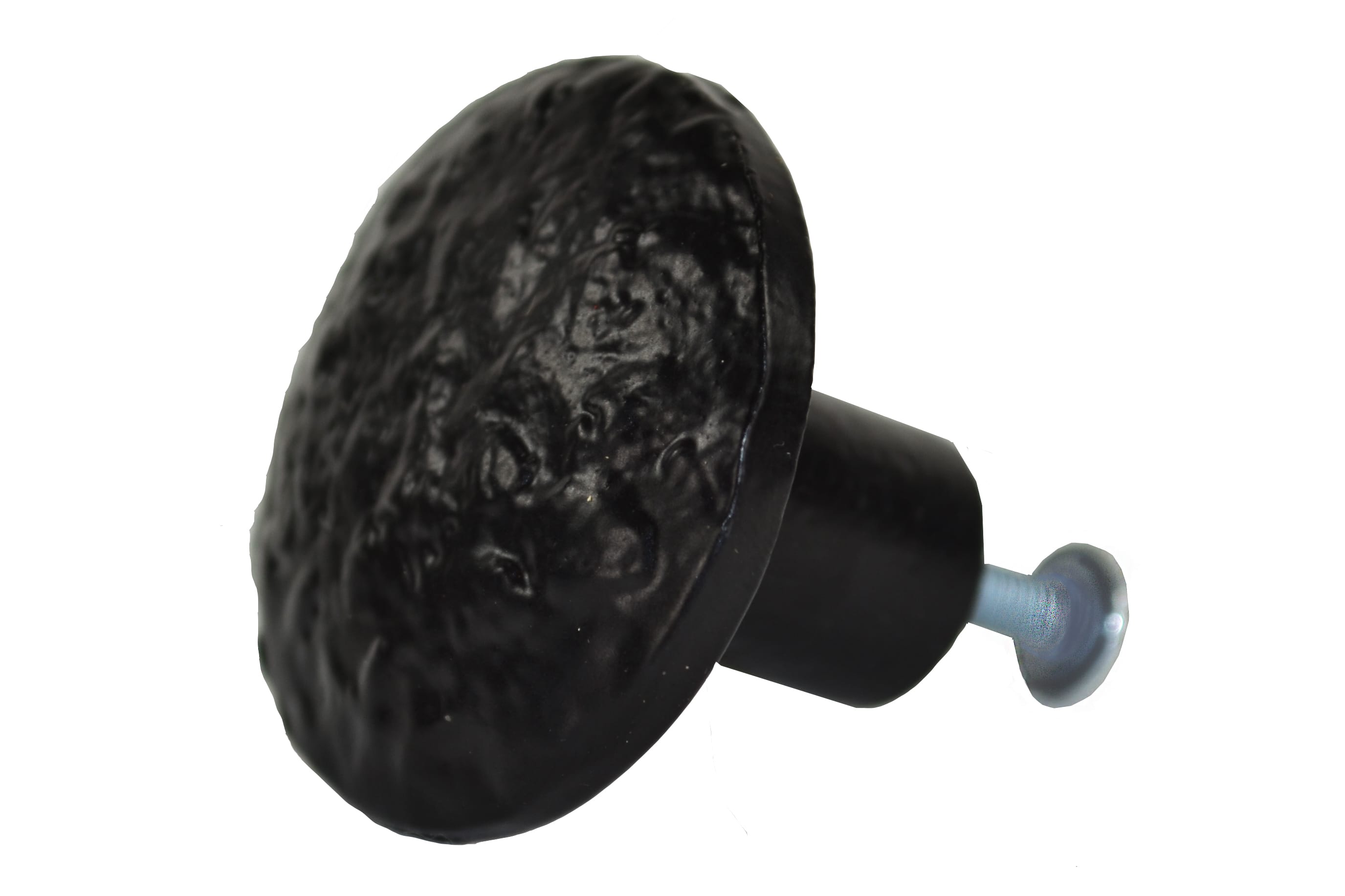 Black Hammered Cast Iron Cupboard Knob